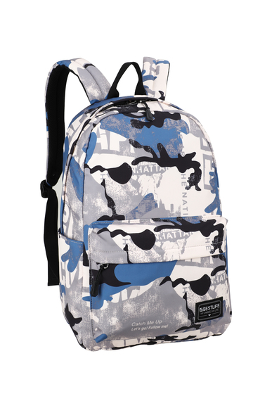 Blue camo backpacks top